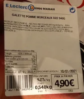 Galette pomme