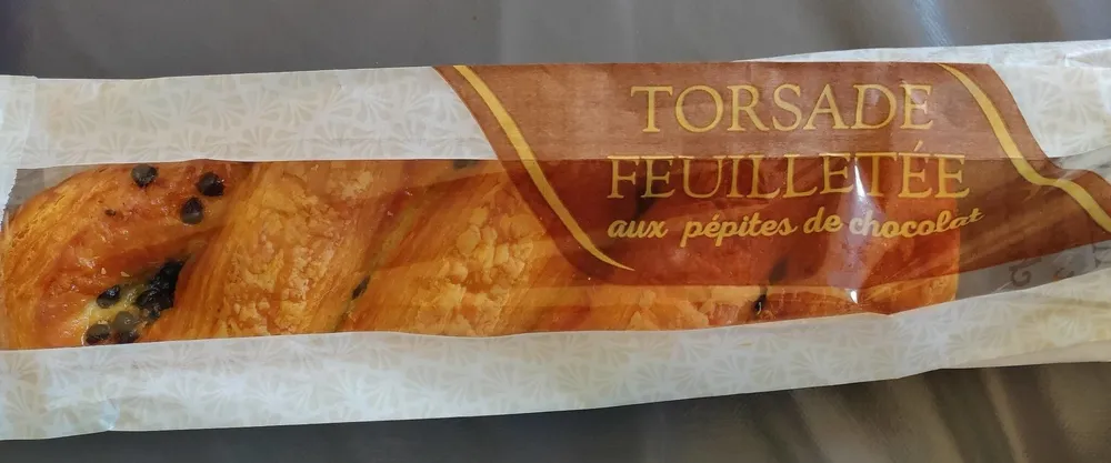 Torsade feuilletée aux pépites de chocolat