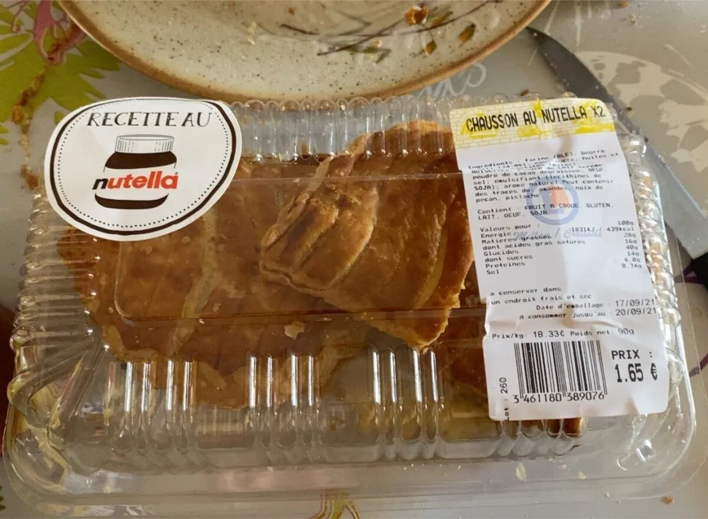 Chausson au nutella