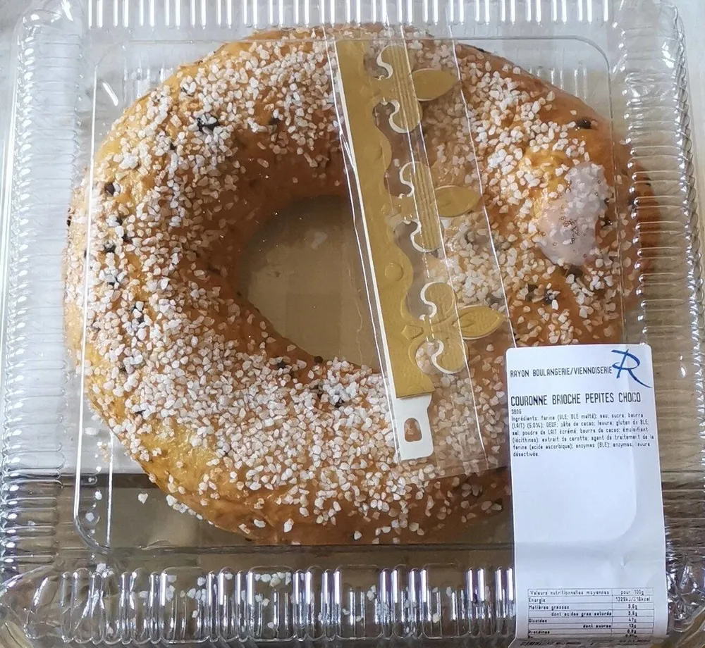 Couronne brioche pépites choco