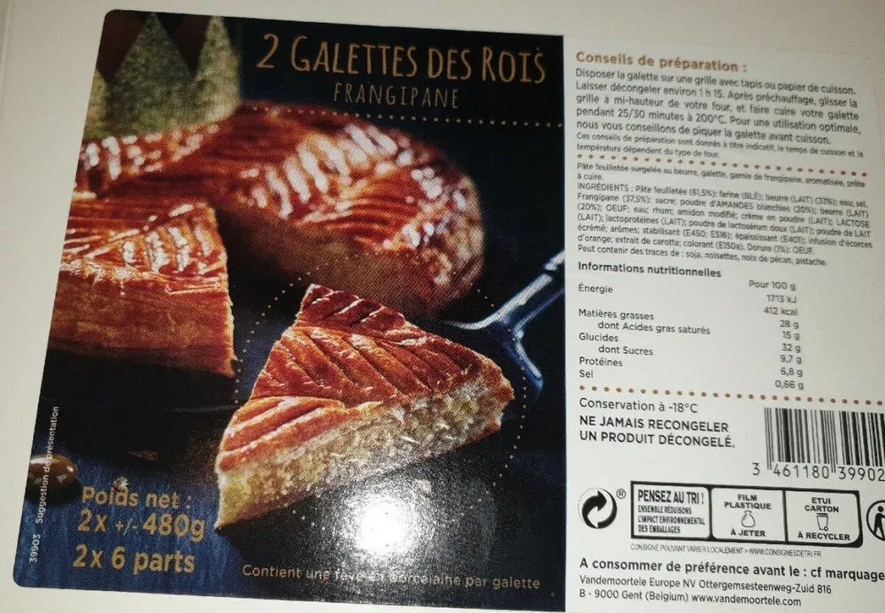 2 galettes des rois - frangipane