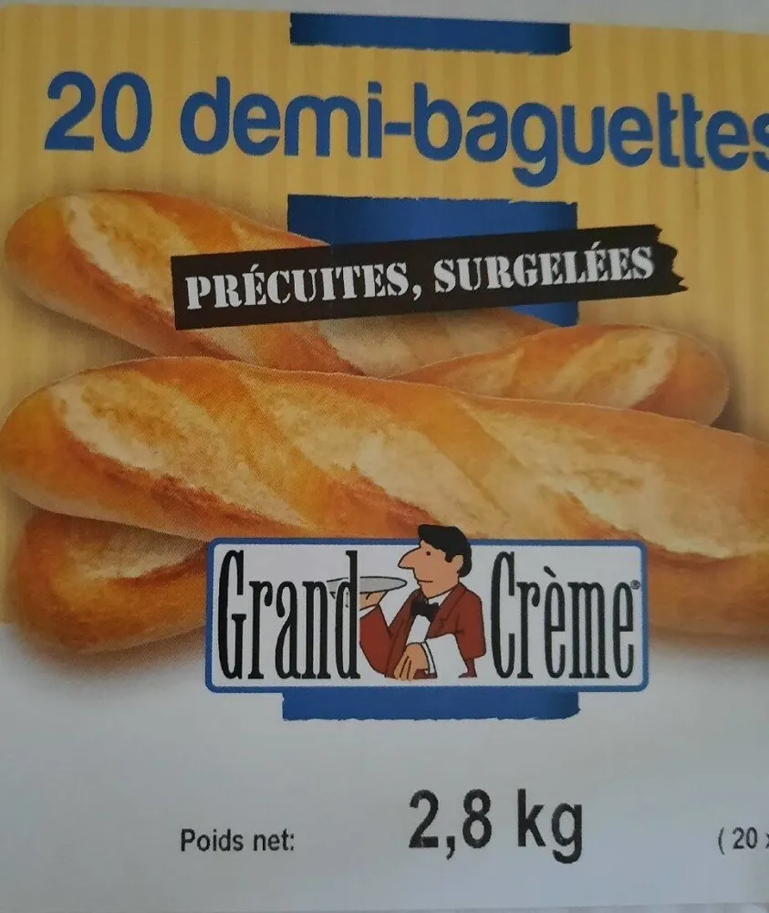20 demi-baguettes
