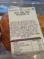 Pâte ours crème pâtissière