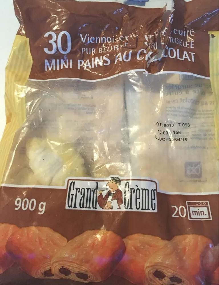 30 Mini Pains Chocolats Pur Beurre Prêts a Cuire
