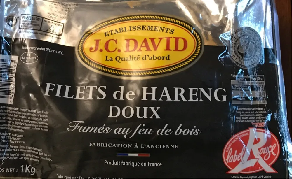 Filets de hareng doux