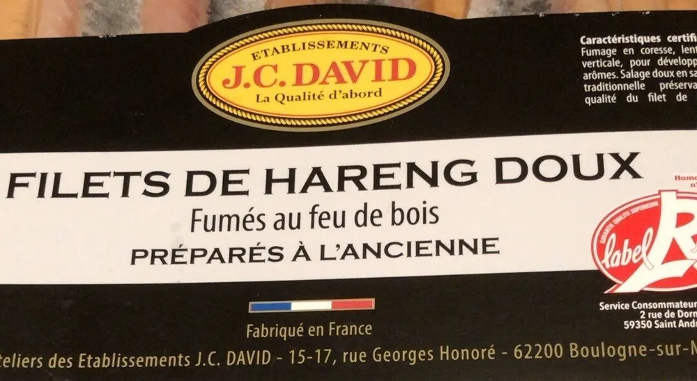 Filets de hareng doux