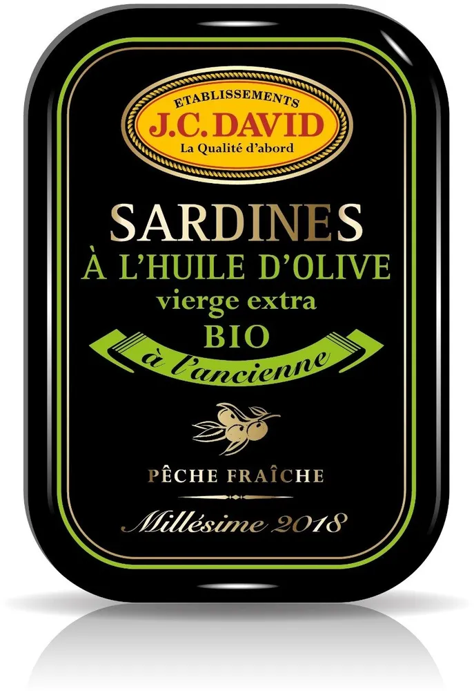 Sardines à l'huile d'olive vierge extra bio