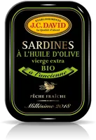 Sardines à l'huile d'olive vierge extra bio