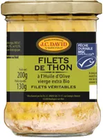 Filets de thon à l'huile d'olive vierge extra bio