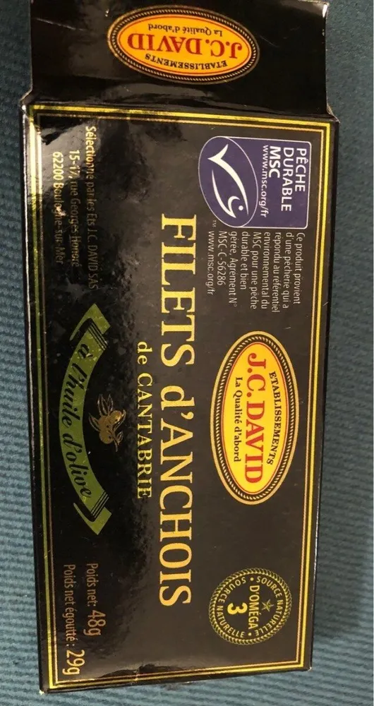 Filets d'anchois