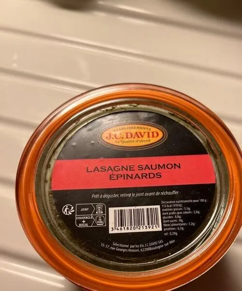 Lasagnes Saumon Épinards