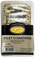 Filet d'anchois à la purée d'ail