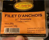Filet d’anchois à l’orientale