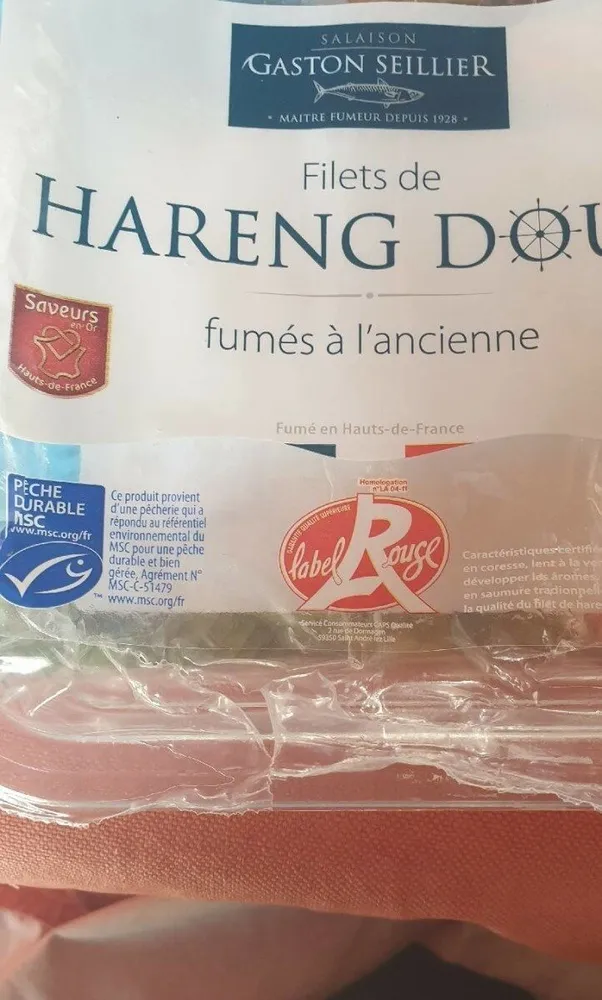 Filets hareng doux fumés sous skin