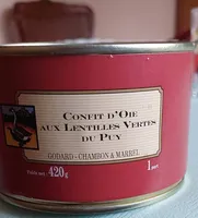 Confie d'oie aux lentilles vertes du Puy
