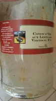 Confit d'oie aux lentilles vertes du Puy