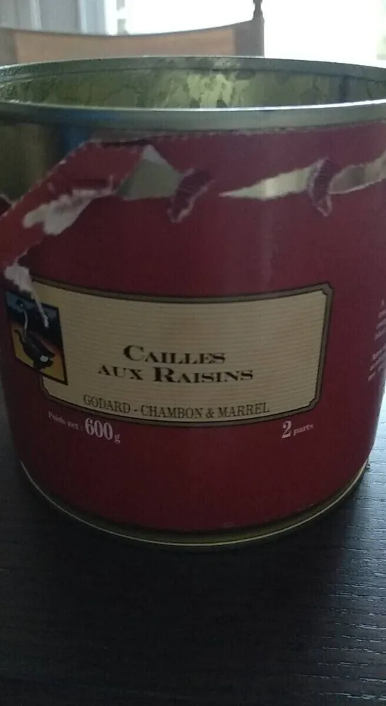 Cailles aux raisins