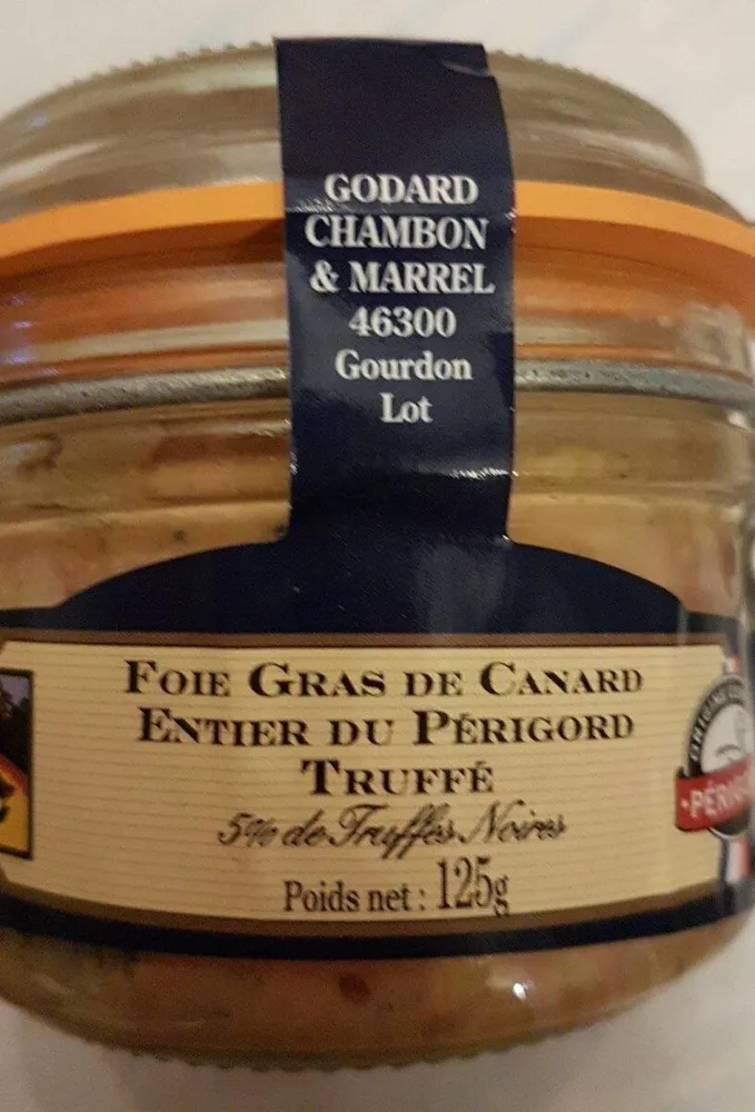 Foie gras de canard du perigord truffe