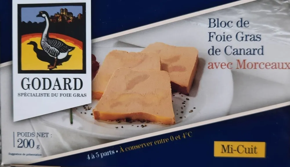 Bloc de foie Gras de canard avec morceaux