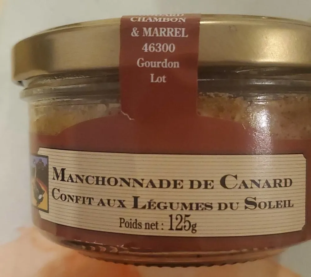 Manchonnade de canard confit aux légumes du soleil