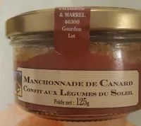 Manchonnade de canard confit aux légumes du soleil