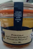 Fois gras de canard entier au poivron de Sichuan