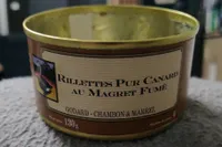Rillettes pur canard au magret fumé