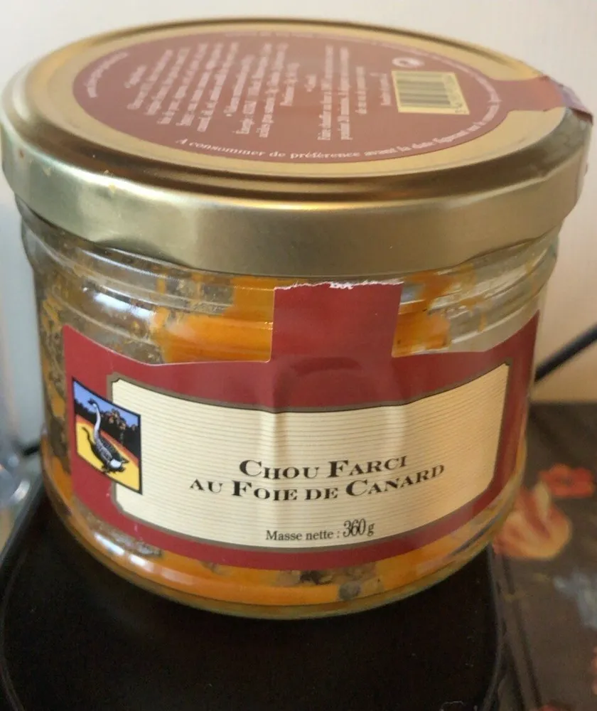 Chou farci au foie gras de canard