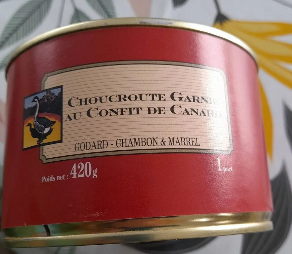 Choucroute garnie Goddard chambon