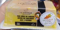 Foie gras de canard entier du Sud-Ouest aux deux poivres