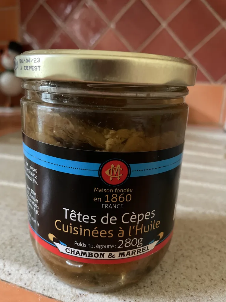 Têtes de cèpes cuisinés à l’huile