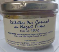 Rillettes Pur Canard au Magret Fumé