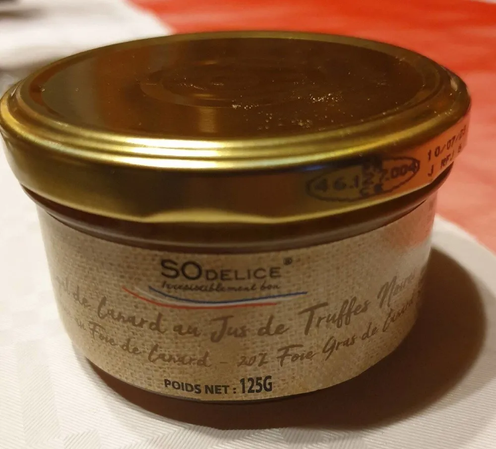 Delice perigourdin au jus de truffes noires