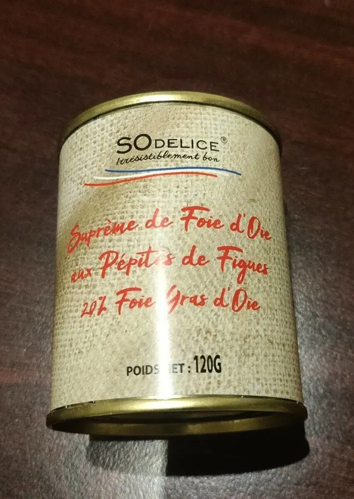 Suprême de foie d'oie pépites de figues