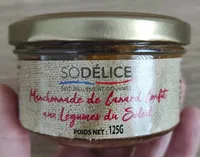 Manchonnade de canard confit aux légumes du soleil