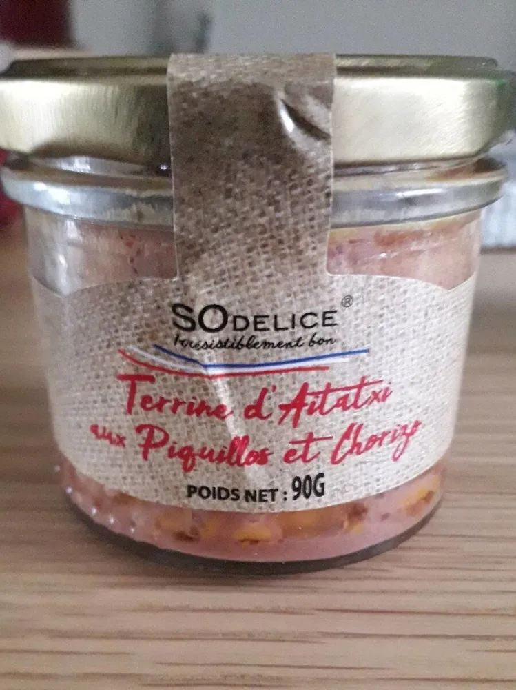 Terrine d aitatxi aux piquillos et chorizo
