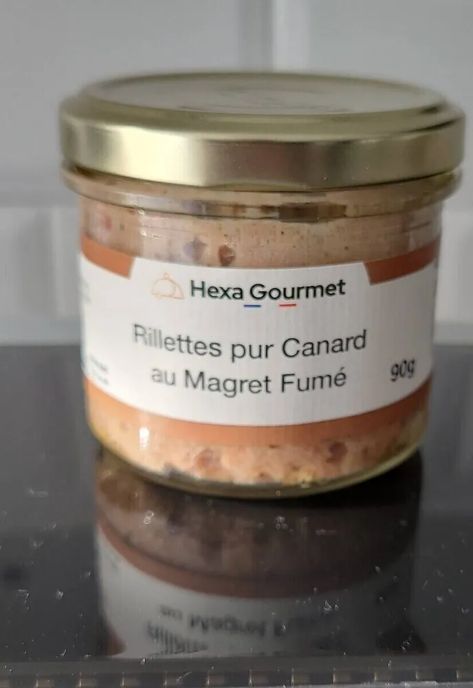 Rillettes pur canard au magret fumé