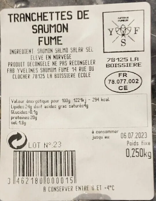 Tranchettes de Saumon Fumé