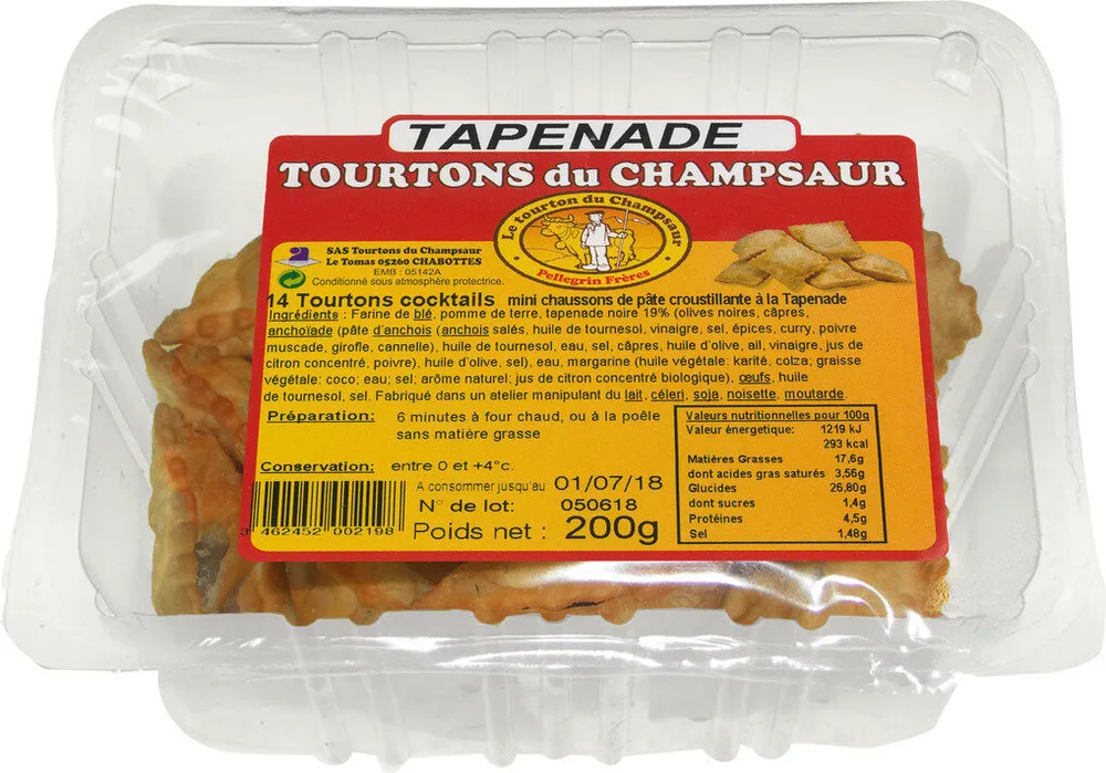 14 TOURTONS COCKTAILS DU CHAMPSAUR A LA TAPENADE