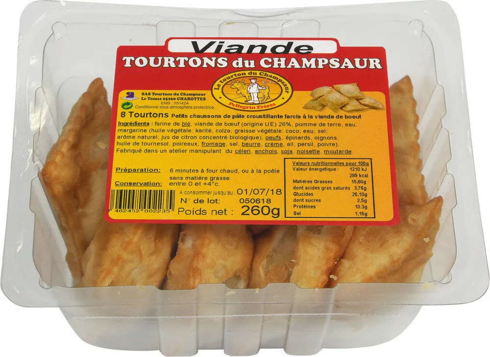 8 TOURTONS DU CHAMPSAUR A LA VIANDE DE BOEUF