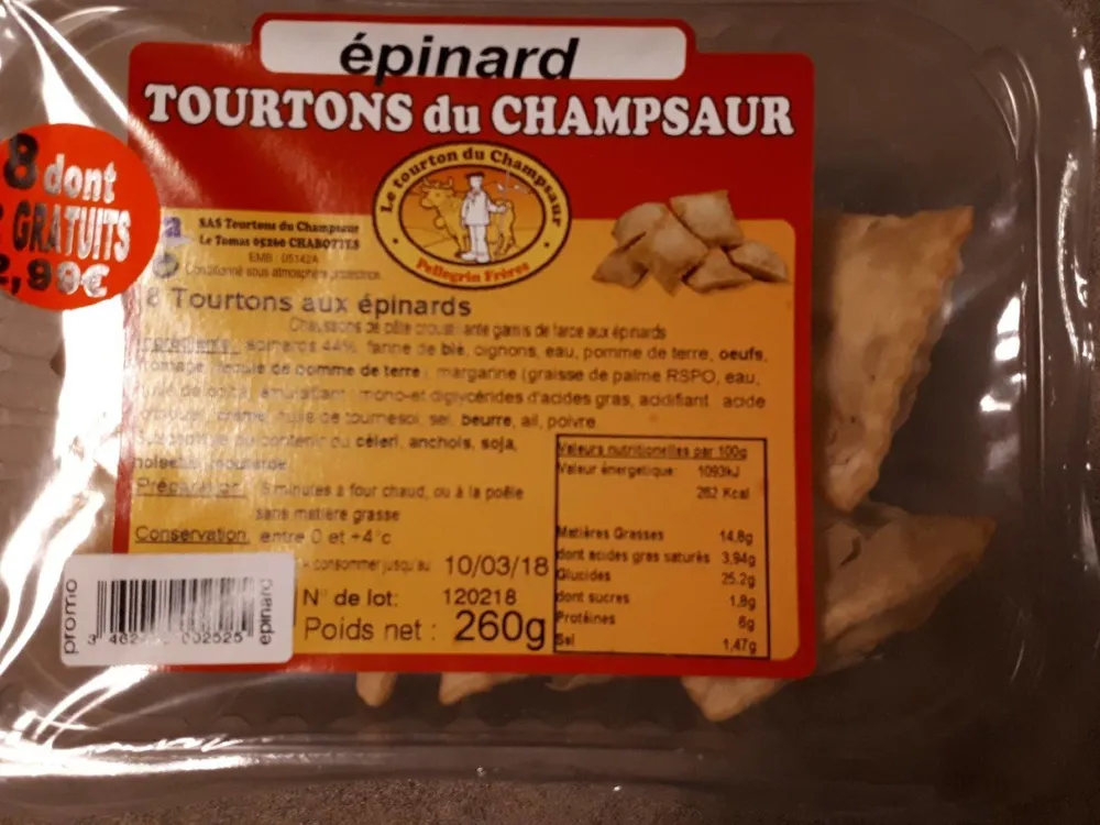 Tourtons aux épinard
