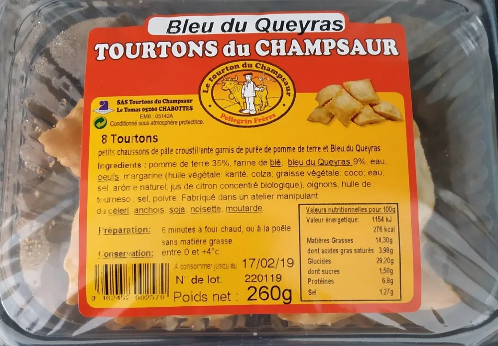 Tourtons du champsaur Bleu du Queyras