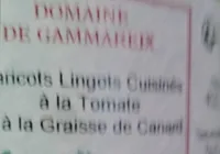 Haricots lingots cuisinés, tomate et à la graisse