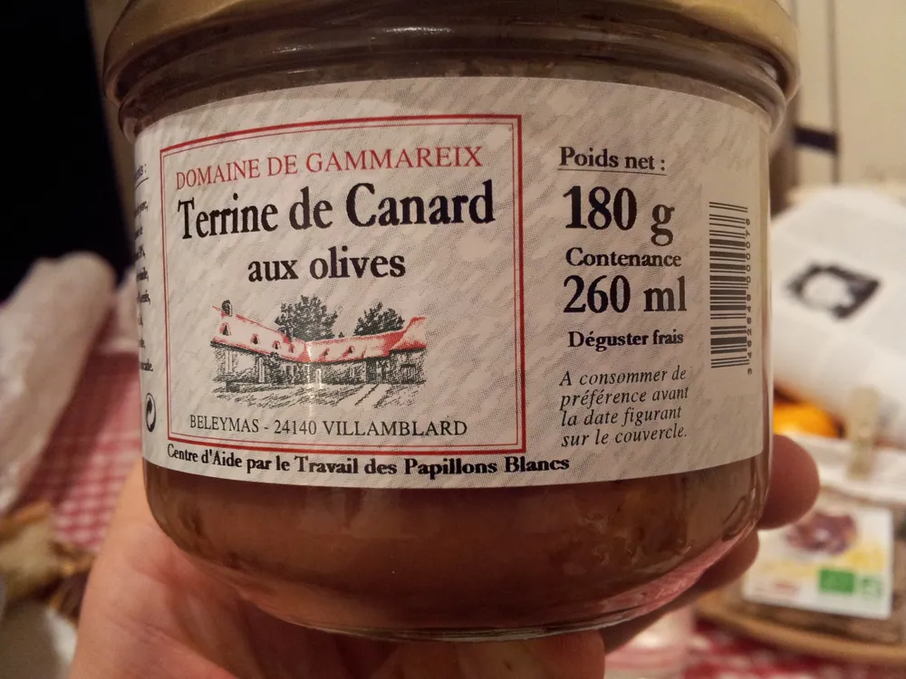 Terrine de Canard aux olives