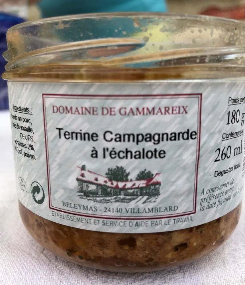 Terrine Campagnarde à l'échalote