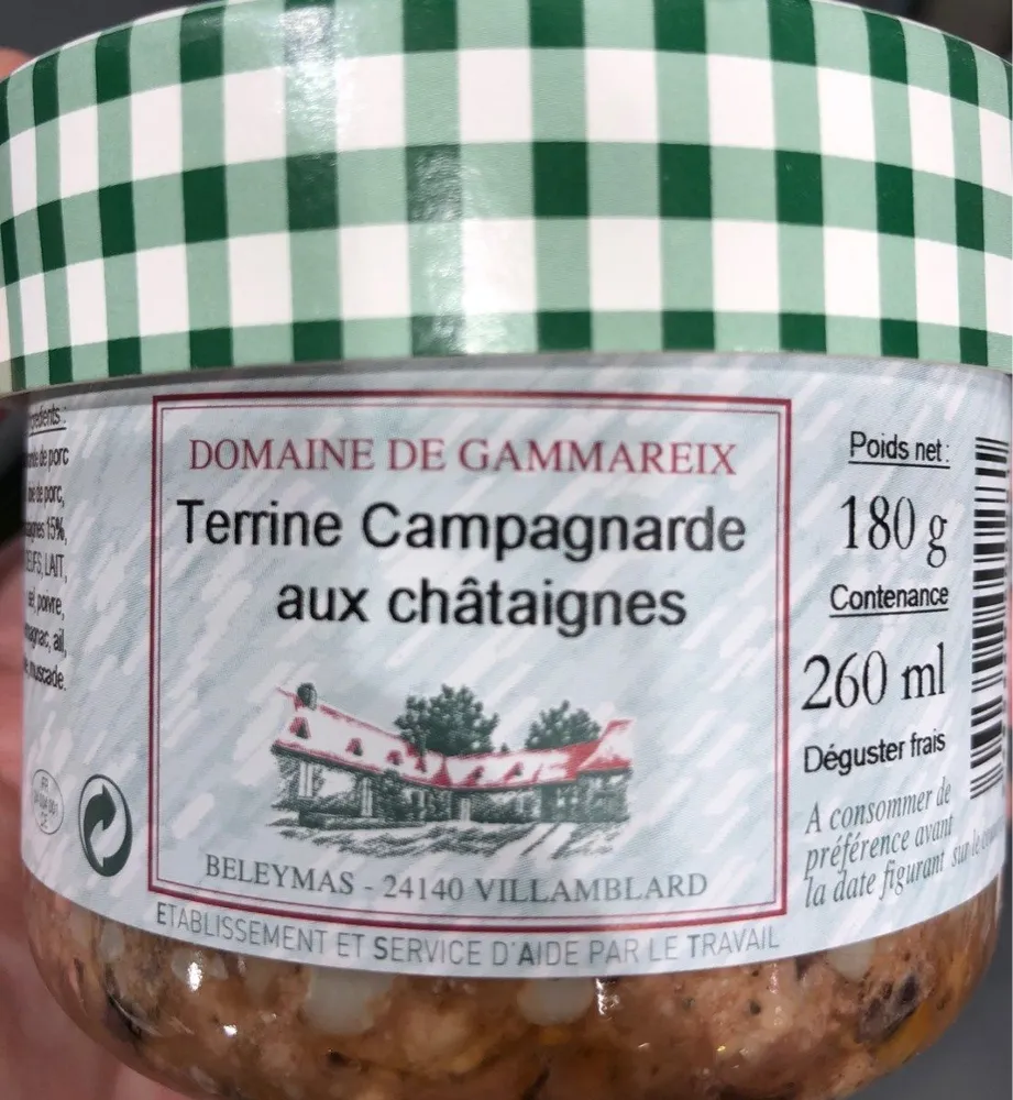 Terrine Campagnarde aux chataignes