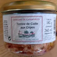 Terrine de cailles aux cepes