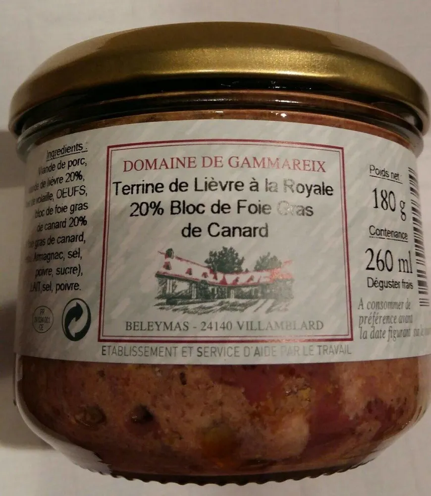 Terrine de Lièvre à la Royale