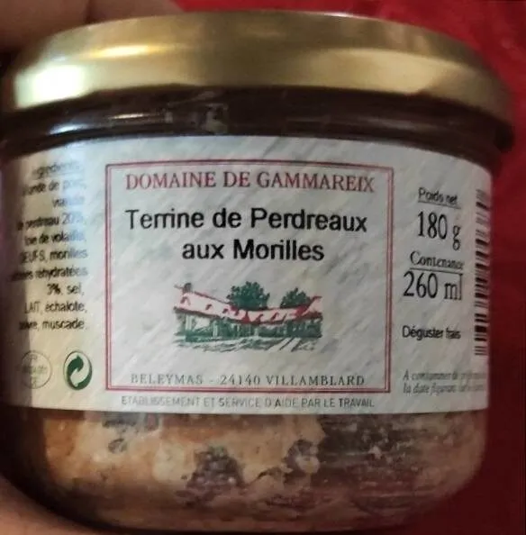 Terrine de Perdreaux aux Morilles