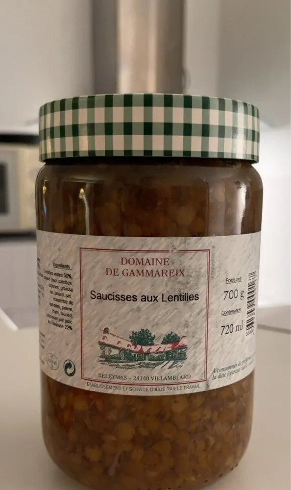 Saucisses aux lentilles